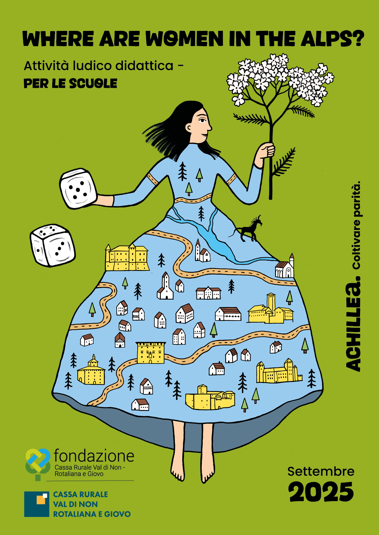 Cartolina Achillea Where Are Women In The Alps Tracciati (1)